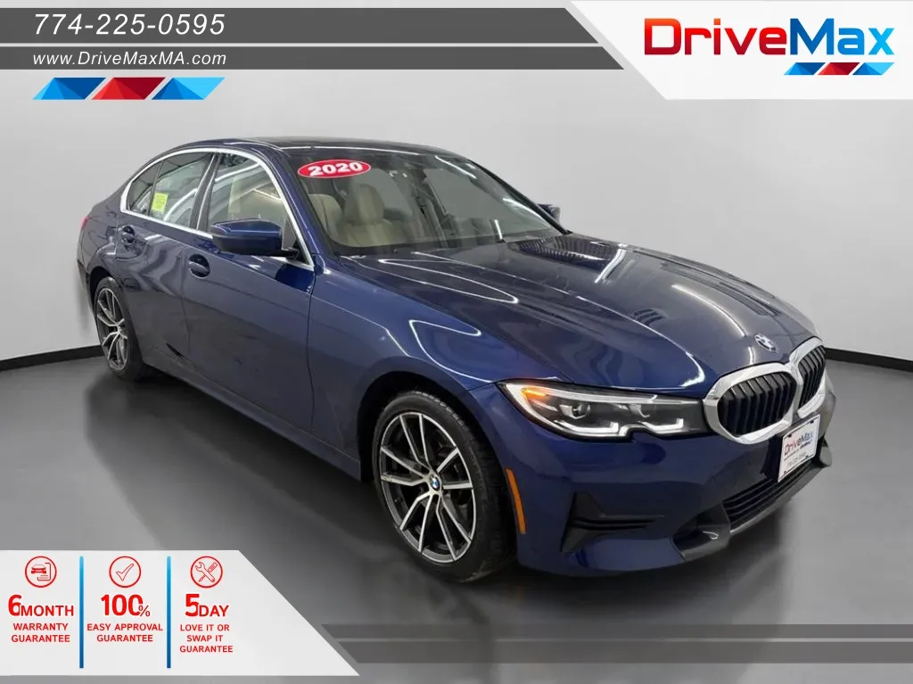 Blue 2020 BMW 3 Series 330i xDrive Sedan 4D for sale in West Bridgewater, MA