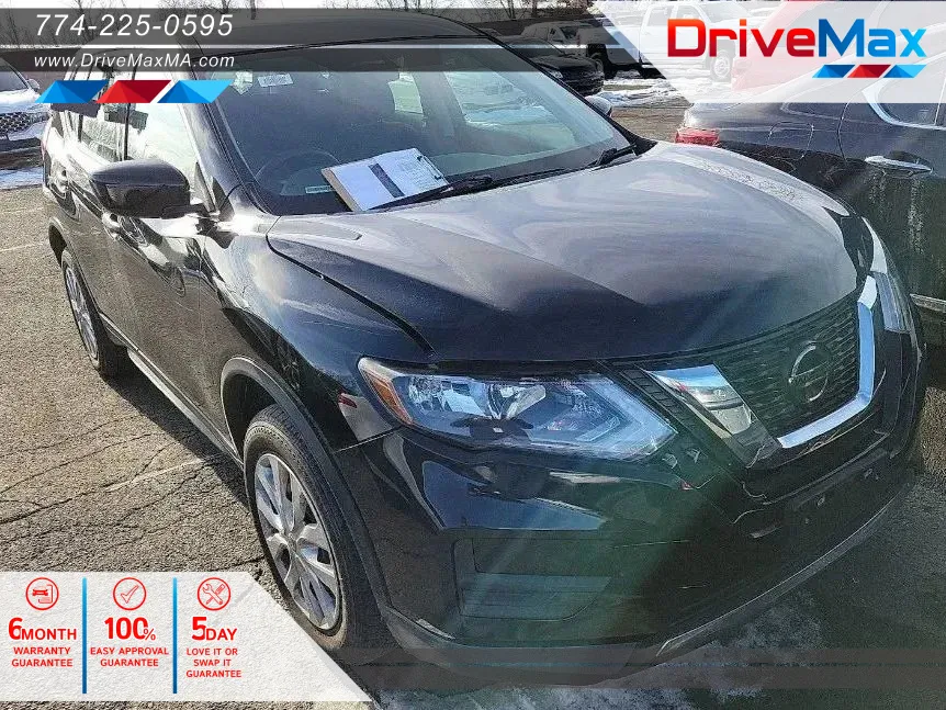 Black 2018 Nissan Rogue S Sport Utility 4D for sale in West Bridgewater, MA