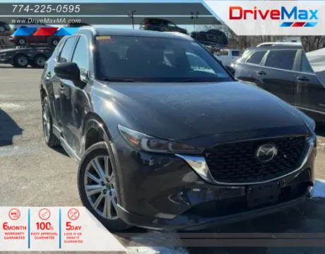 Black 2022 MAZDA CX-5 2.5 Turbo Signature Sport Utility 4D for sale in West Bridgewater, MA