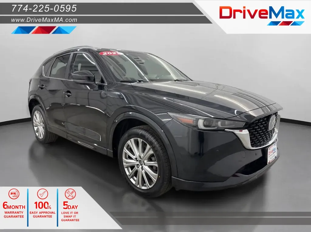 Black 2022 MAZDA CX-5 2.5 Turbo Signature Sport Utility 4D for sale in West Bridgewater, MA