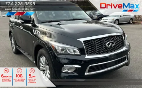 Black 2017 INFINITI QX80 Sport Utility 4D for sale in West Bridgewater, MA
