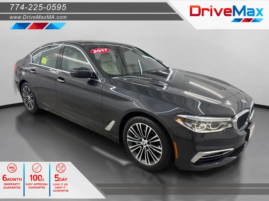 Gray 2017 BMW 5 Series 540i xDrive Sedan 4D for sale in West Bridgewater, MA