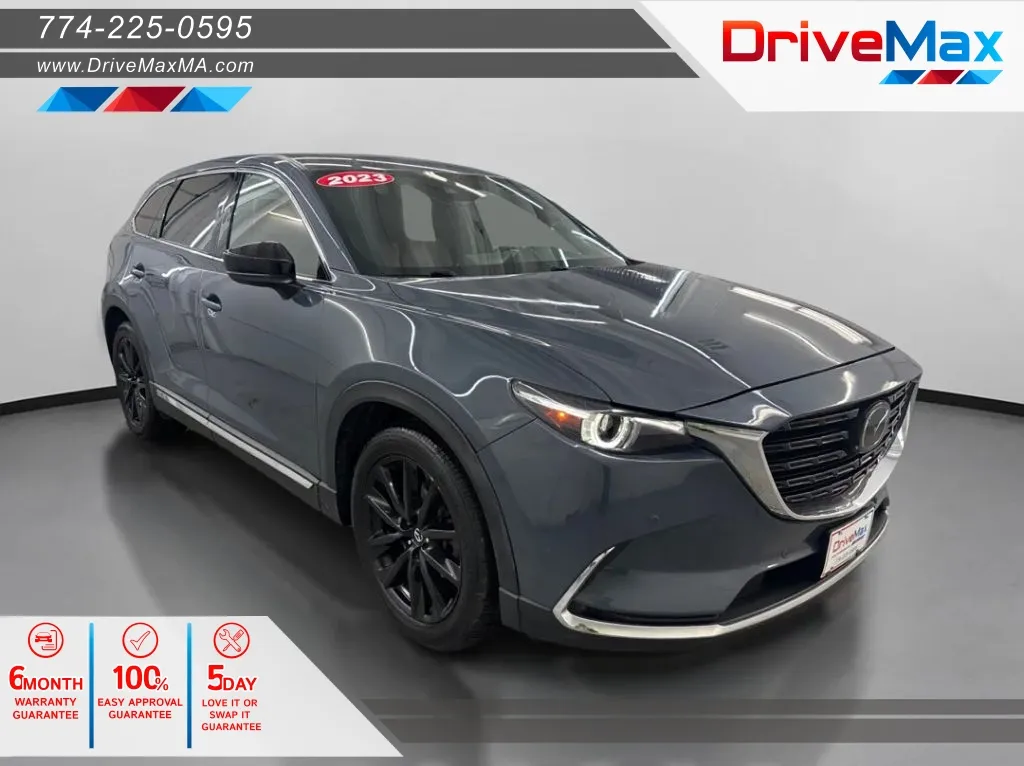 Blue 2023 MAZDA CX-9 Carbon Edition Sport Utility 4D for sale in West Bridgewater, MA