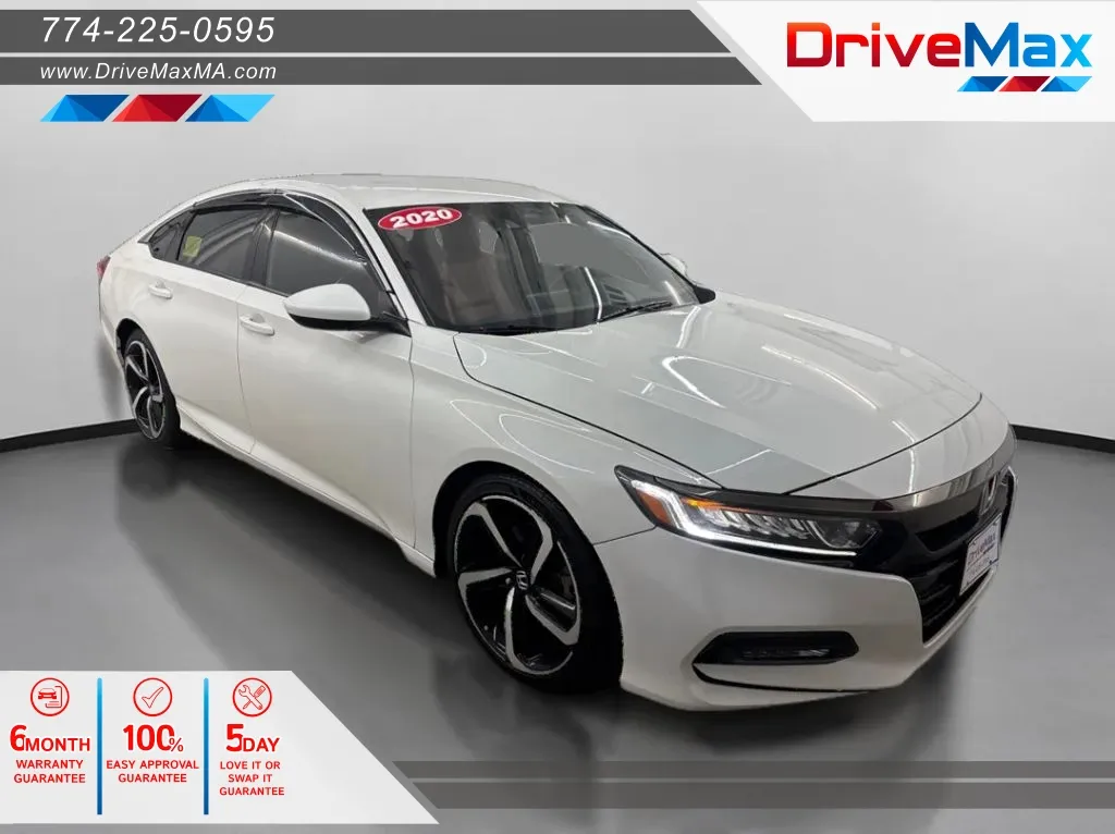White 2020 Honda Accord Sport Sedan 4D for sale in West Bridgewater, MA