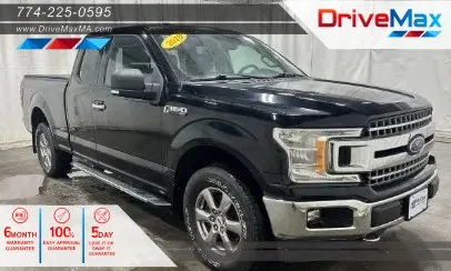Black 2018 Ford F-150 Super Cab XLT Pickup 4D 6 1/2 ft for sale in West Bridgewater, MA