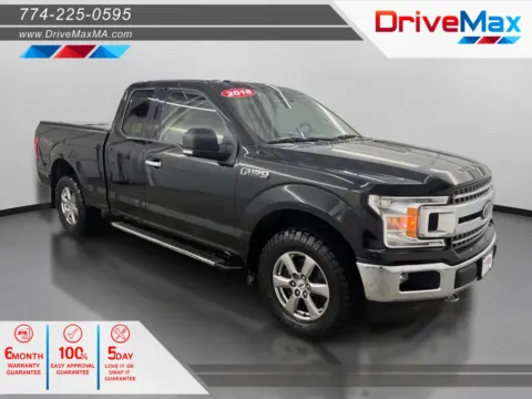 Black 2018 Ford F-150 Super Cab XLT Pickup 4D 6 1/2 ft for sale in West Bridgewater, MA