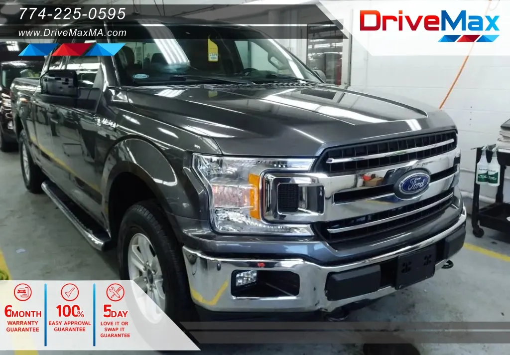 Gray 2018 Ford F-150 Super Cab XLT Pickup 4D 6 1/2 ft for sale in West Bridgewater, MA