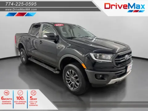 Black 2021 Ford Ranger SuperCrew Lariat Pickup 4D 5 ft for sale in West Bridgewater, MA