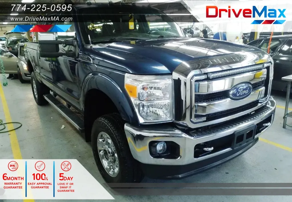 Blue 2016 Ford F250 Super Duty Crew Cab Lariat Pickup 4D 6 3/4 ft for sale in West Bridgewater, MA