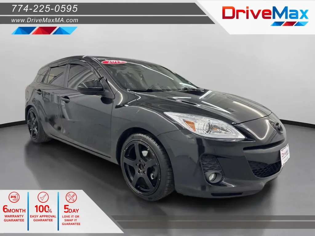 Black 2012 MAZDA MAZDA3 i Grand Touring Hatchback 4D for sale in West Bridgewater, MA