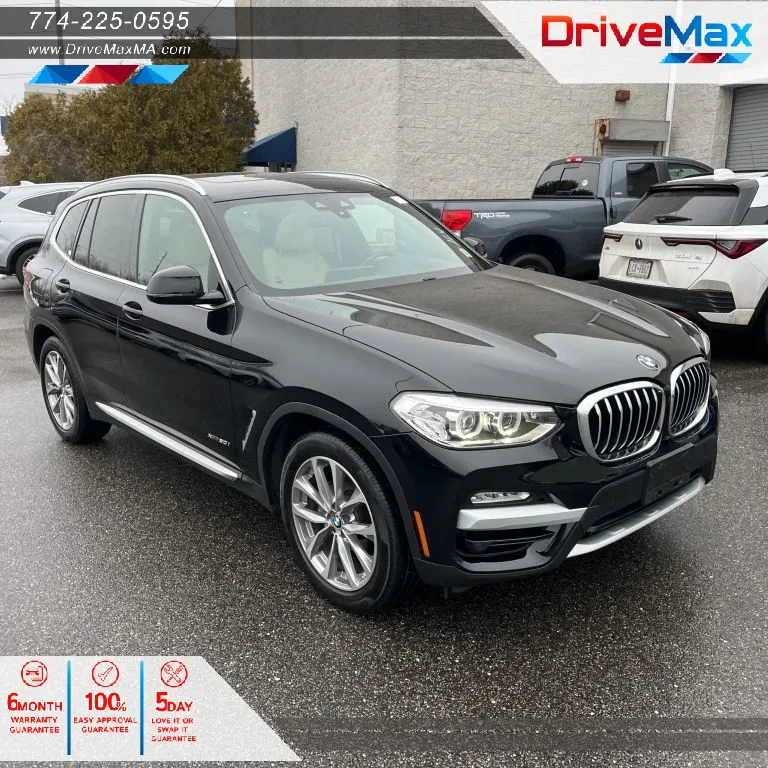 Black 2018 BMW X3 xDrive30i Sport Utility 4D for sale in West Bridgewater, MA