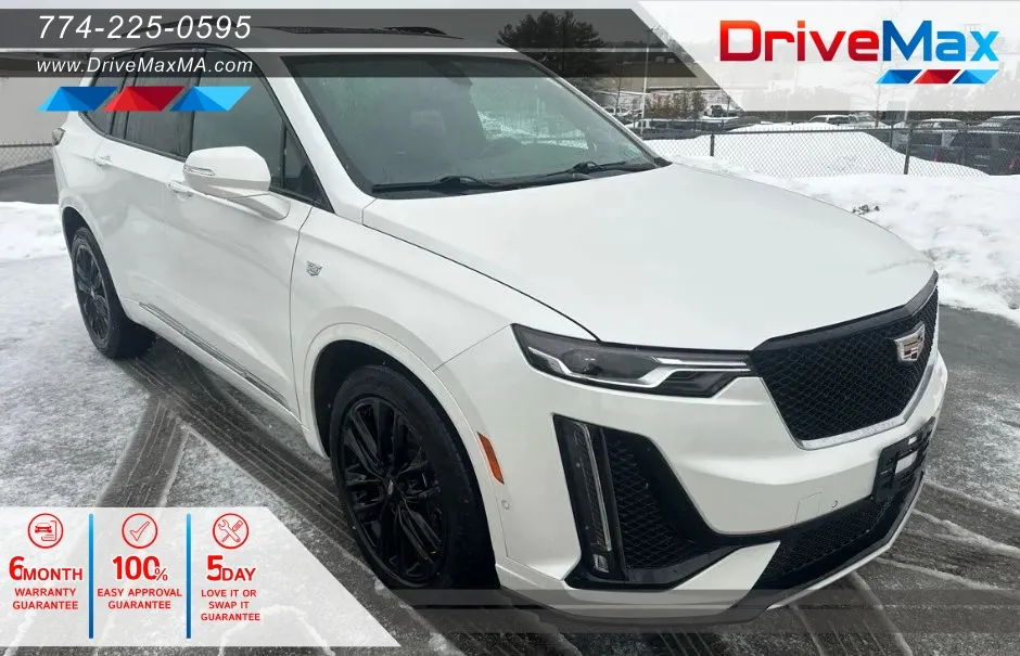 White 2021 Cadillac XT6 Sport SUV 4D for sale in West Bridgewater, MA