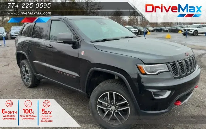 Black 2017 Jeep Grand Cherokee Trailhawk Sport Utility 4D for sale in West Bridgewater, MA