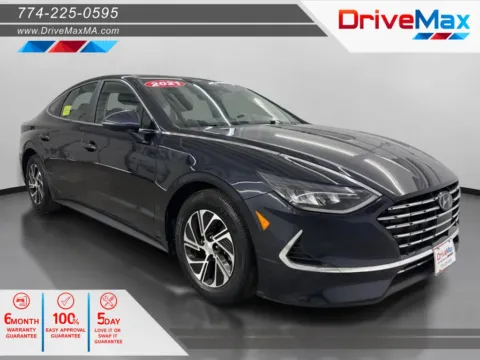 Blue 2021 Hyundai Sonata Hybrid Blue Sedan 4D for sale in West Bridgewater, MA