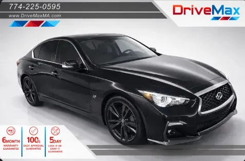 Black 2019 INFINITI Q50 3.0t Signature Edition Sedan 4D for sale in West Bridgewater, MA