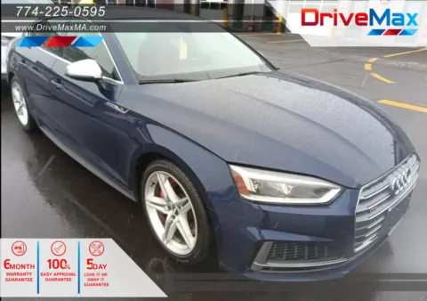Blue 2018 Audi S5 Premium Plus Sedan 4D for sale in West Bridgewater, MA