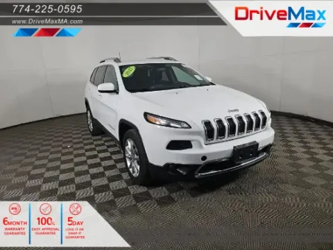 White 2017 Jeep Cherokee Limited Sport Utility 4D for sale in West Bridgewater, MA