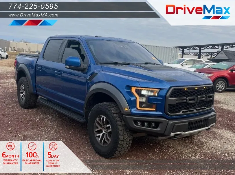 Blue 2017 Ford F-150 SuperCrew Cab Raptor Pickup 4D 5 1/2 ft for sale in West Bridgewater, MA