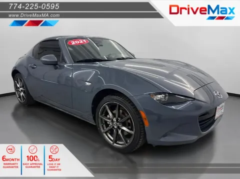 Gray 2021 MAZDA MX-5 Miata RF Grand Touring Convertible 2D for sale in West Bridgewater, MA