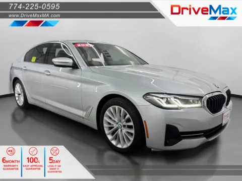 Silver 2021 BMW 5 Series 530i xDrive Sedan 4D for sale in West Bridgewater, MA