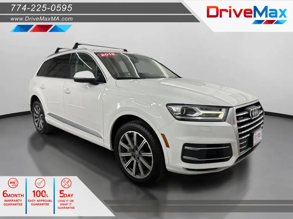 White 2018 Audi Q7 2.0T Premium Plus Sport Utility 4D for sale in West Bridgewater, MA