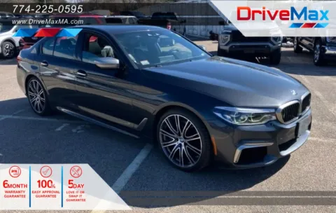 Gray 2018 BMW 5 Series M550i xDrive Sedan 4D for sale in West Bridgewater, MA