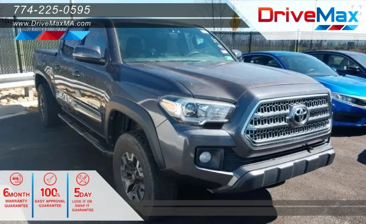 Gray 2017 Toyota Tacoma Double Cab TRD Off-Road Pickup 4D 6 ft for sale in West Bridgewater, MA