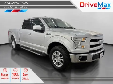 Silver 2015 Ford F-150 SuperCrew Cab Lariat Pickup 4D 6 1/2 ft for sale in West Bridgewater, MA