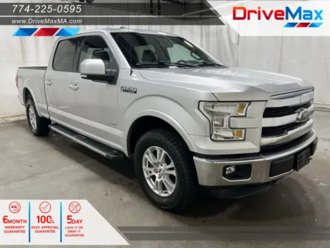 Silver 2015 Ford F-150 SuperCrew Cab Lariat Pickup 4D 6 1/2 ft for sale in West Bridgewater, MA