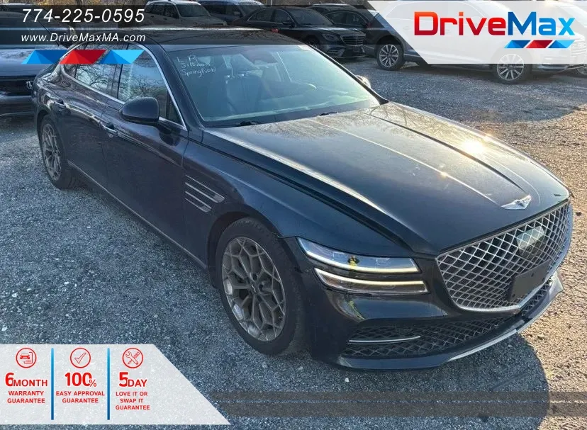 Black 2023 Genesis G80 2.5T Sedan 4D for sale in West Bridgewater, MA