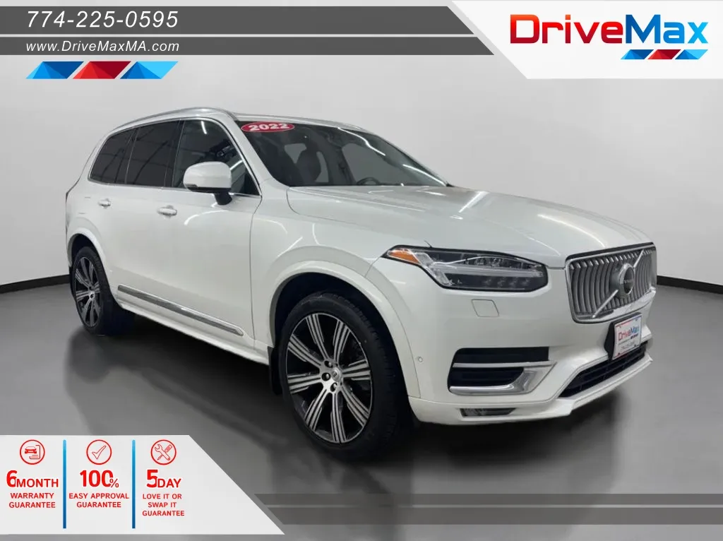 White 2022 Volvo XC90 T6 Inscription Sport Utility 4D for sale in West Bridgewater, MA
