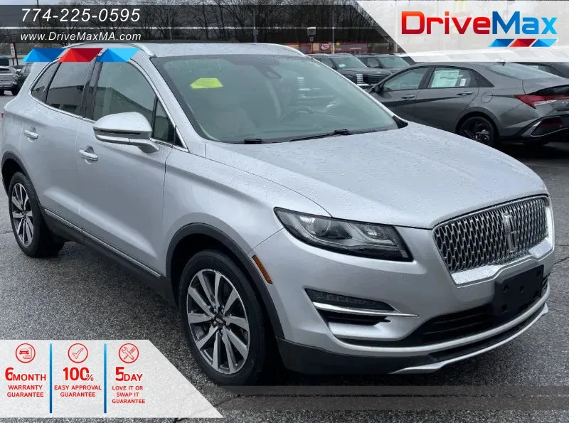Silver 2019 Lincoln MKC Reserve Sport Utility 4D for sale in West Bridgewater, MA
