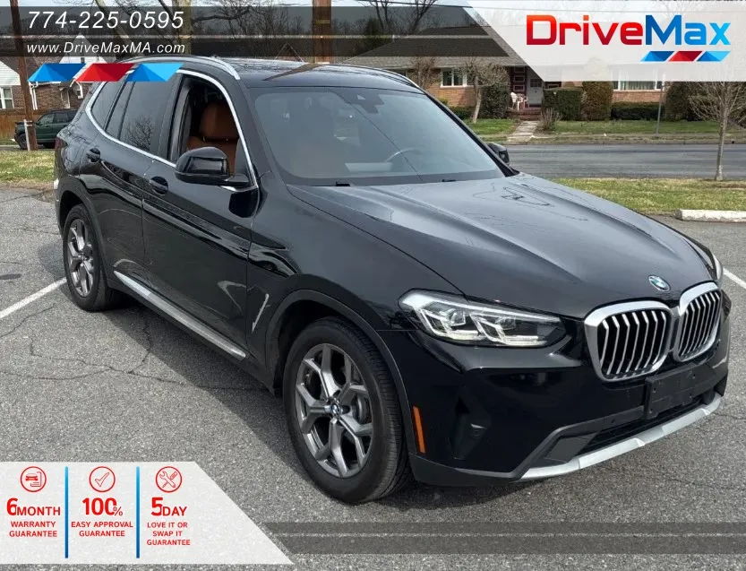 Black 2022 BMW X3 xDrive30i Sport Utility 4D for sale in West Bridgewater, MA
