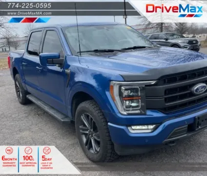Blue 2022 Ford F-150 SuperCrew Cab Lariat Pickup 4D 5 1/2 ft for sale in West Bridgewater, MA