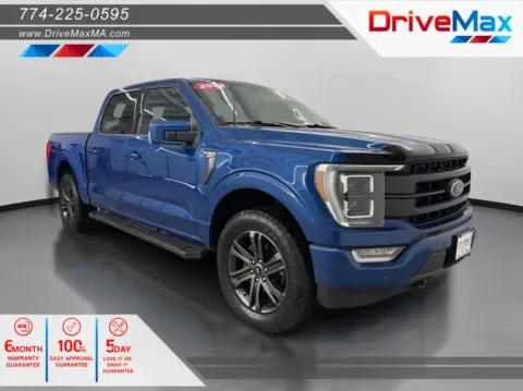 Blue 2022 Ford F-150 SuperCrew Cab Lariat Pickup 4D 5 1/2 ft for sale in West Bridgewater, MA