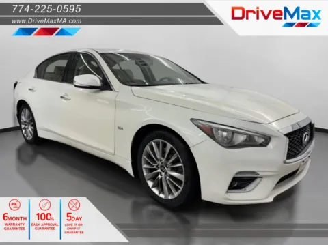 White 2018 INFINITI Q50 3.0t LUXE Sedan 4D for sale in West Bridgewater, MA