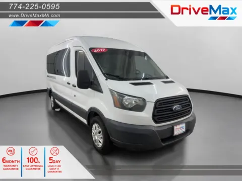 White 2017 Ford Transit 150 Van Medium Roof w/Sliding Side Door w/LWB Van 3D for sale in West Bridgewater, MA