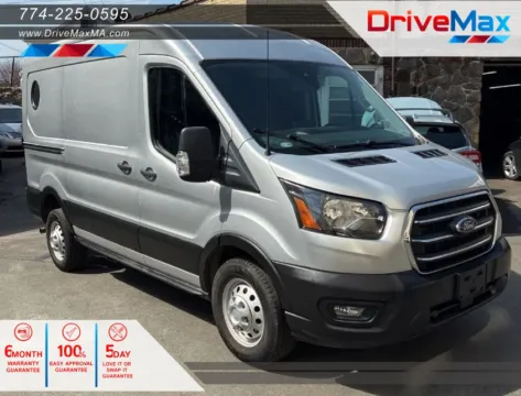 Gray 2020 Ford Transit 250 Cargo Van Medium Roof w/RWB Van 3D for sale in West Bridgewater, MA