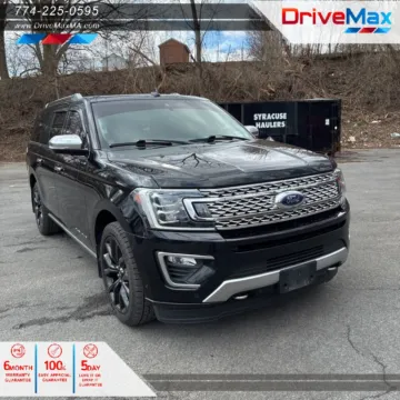 Black 2020 Ford Expedition MAX Platinum Sport Utility 4D for sale in West Bridgewater, MA