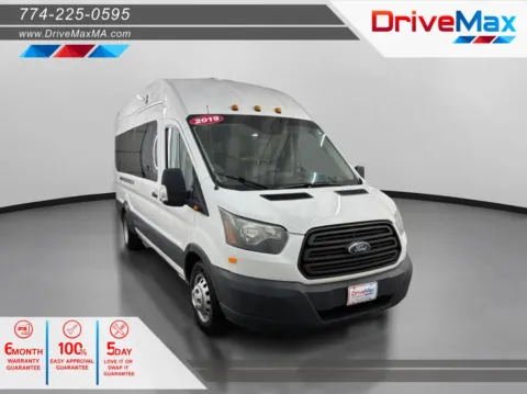 White 2019 Ford Transit 350 Wagon XL Extended Length w/High Roof w/Sliding Side Door Van 3D for sale in West Bridgewater, MA