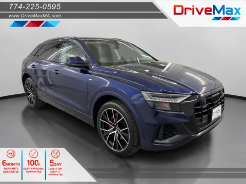 Blue 2021 Audi Q8 55 TFSI Premium Plus Sport Utility 4D for sale in West Bridgewater, MA