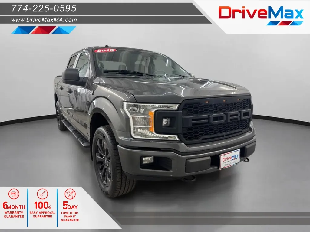 Gray 2018 Ford F-150 SuperCrew Cab Lariat Pickup 4D 5 1/2 ft for sale in West Bridgewater, MA