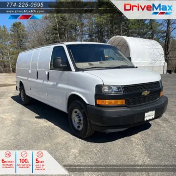 White 2023 Chevrolet Express 2500 Cargo Extended Van 3D for sale in West Bridgewater, MA
