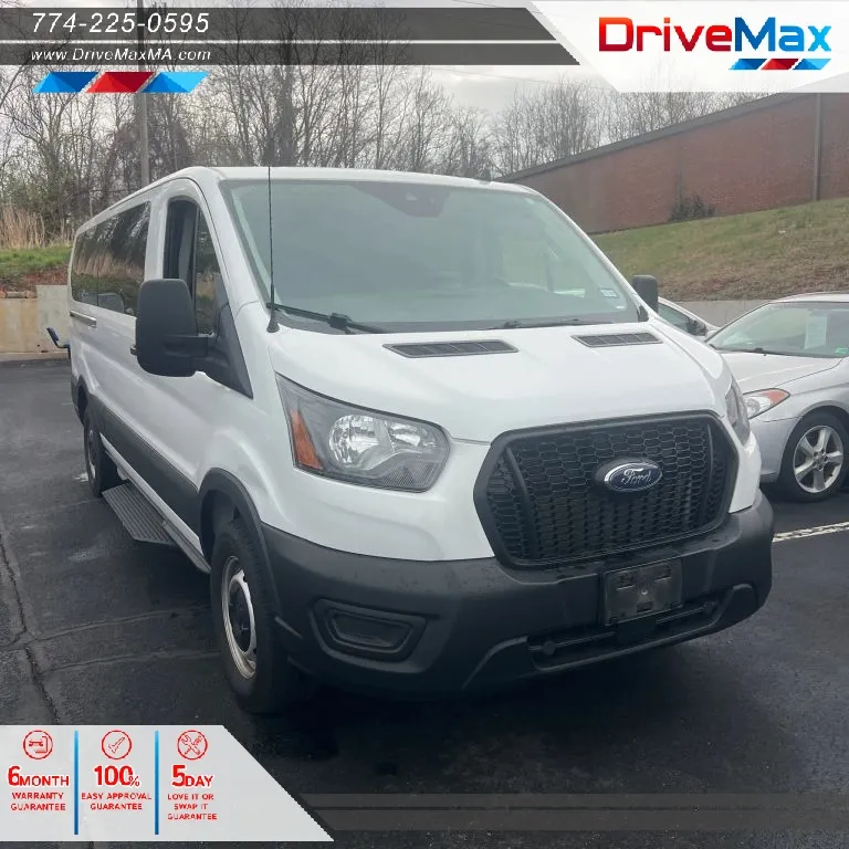White 2023 Ford Transit 350 Passenger Van XL w/Low Roof Van 3D for sale in West Bridgewater, MA