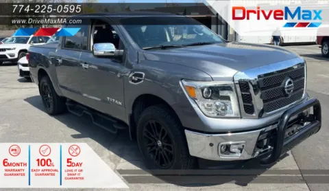 Gray 2017 Nissan Titan Crew Cab SL Pickup 4D 5 1/2 ft for sale in West Bridgewater, MA