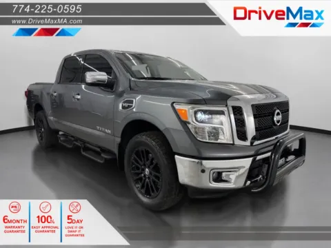 Gray 2017 Nissan Titan Crew Cab SL Pickup 4D 5 1/2 ft for sale in West Bridgewater, MA
