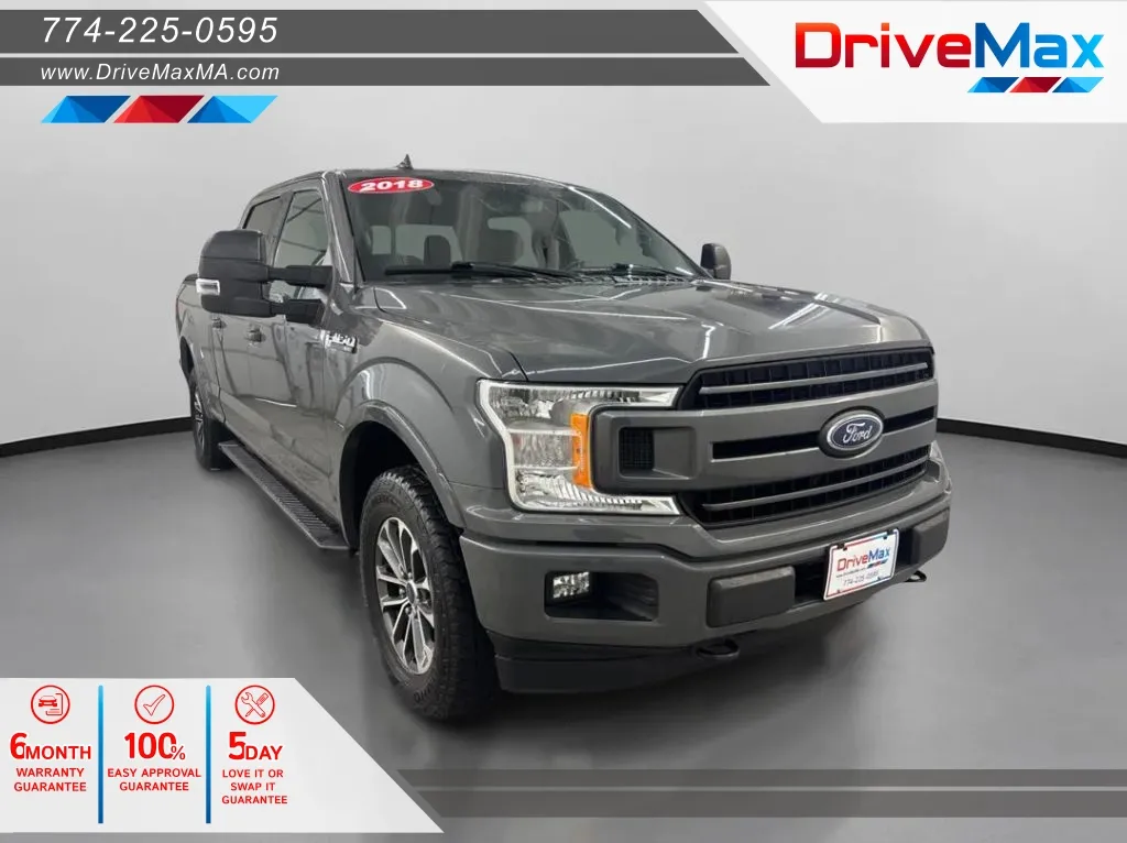 Gray 2018 Ford F-150 SuperCrew Cab XLT Pickup 4D 6 1/2 ft for sale in West Bridgewater, MA
