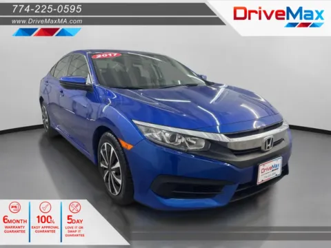 Blue 2017 Honda Civic LX Sedan 4D for sale in West Bridgewater, MA
