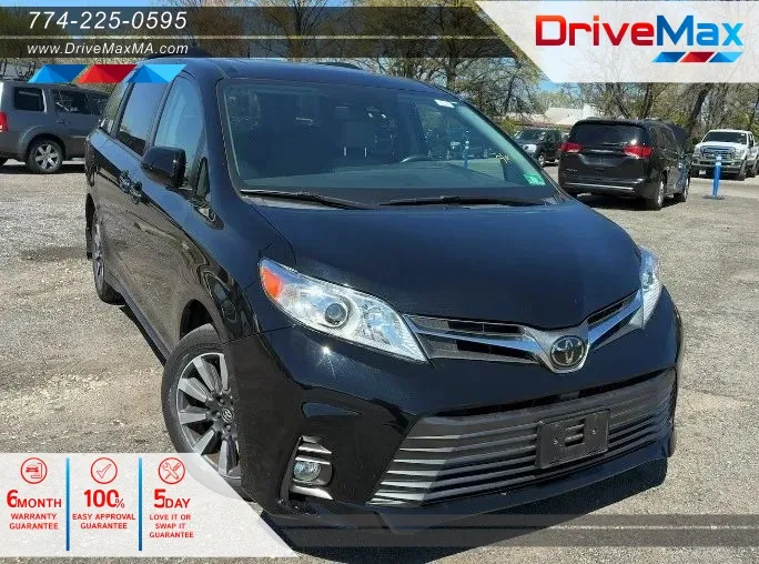 Black 2018 Toyota Sienna XLE Minivan 4D for sale in West Bridgewater, MA