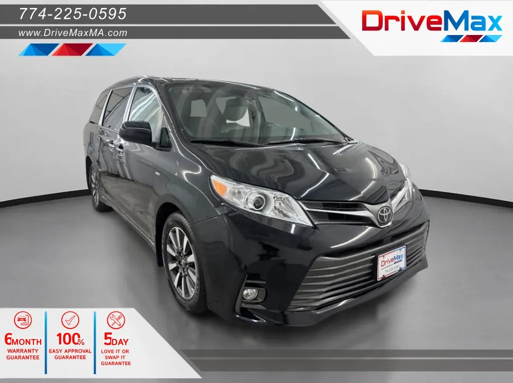 Black 2018 Toyota Sienna XLE Minivan 4D for sale in West Bridgewater, MA